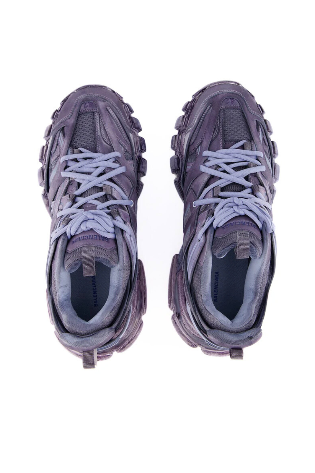 Balenciaga Blue Faded-Effect Track Men Sneakers