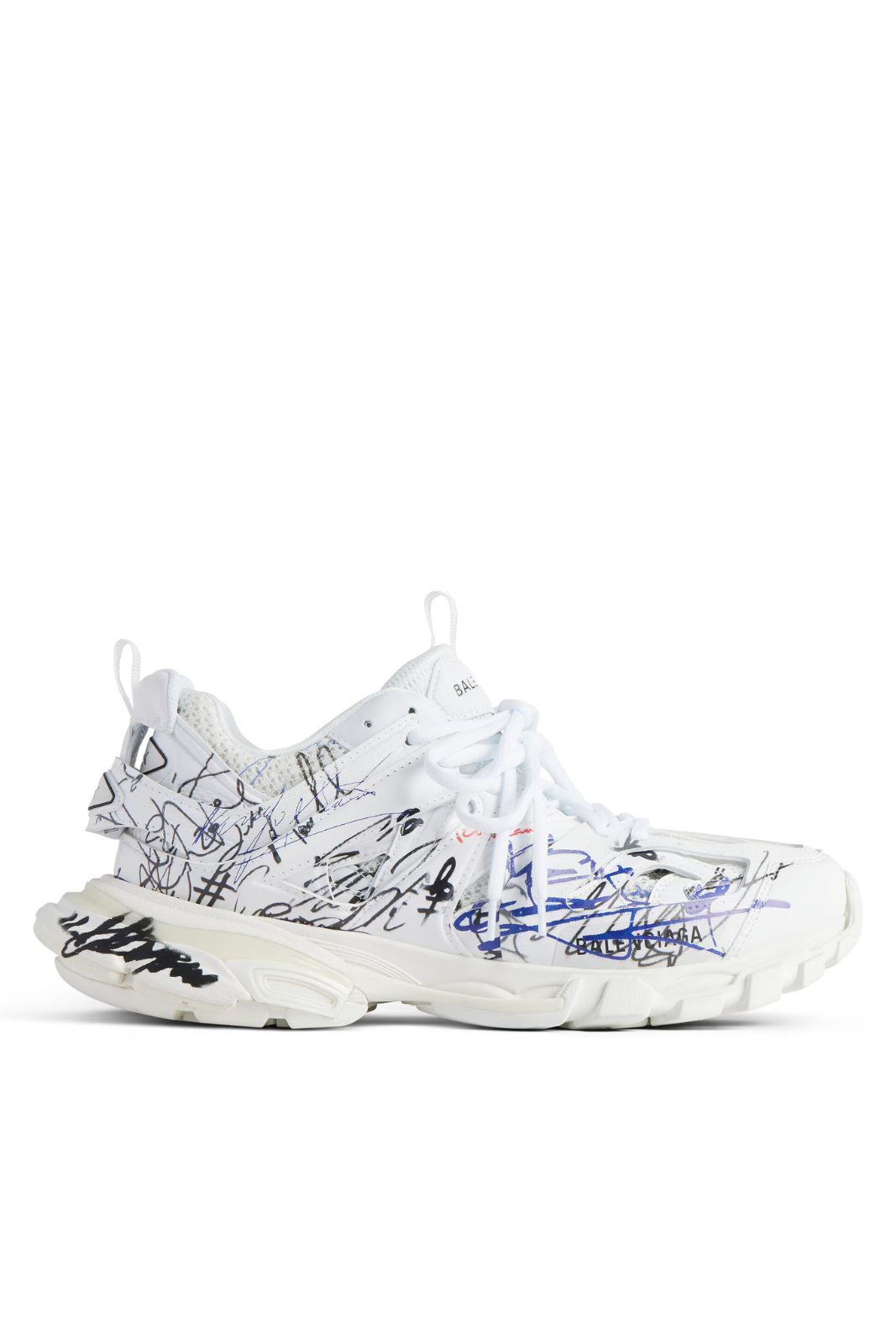 Balenciaga Track Autographe Women Trainers in white, black, blue and red