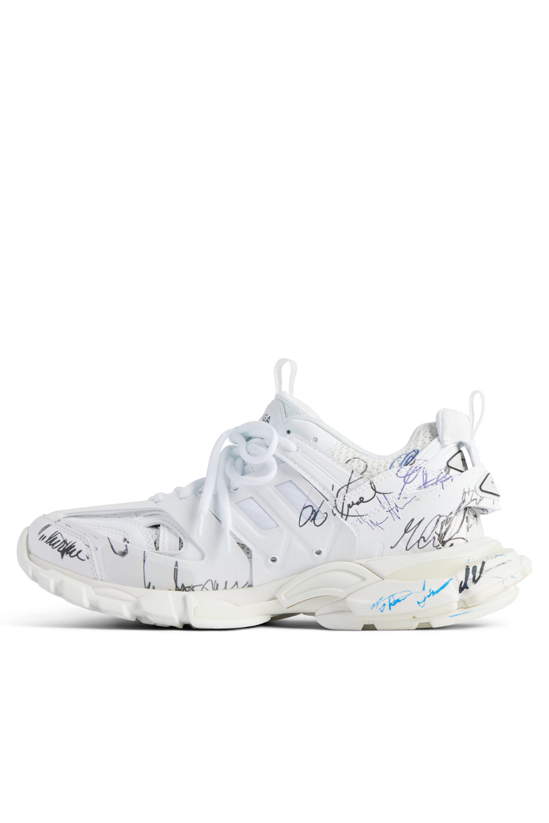 Balenciaga Track Autographe Women Trainers in white, black, blue and red