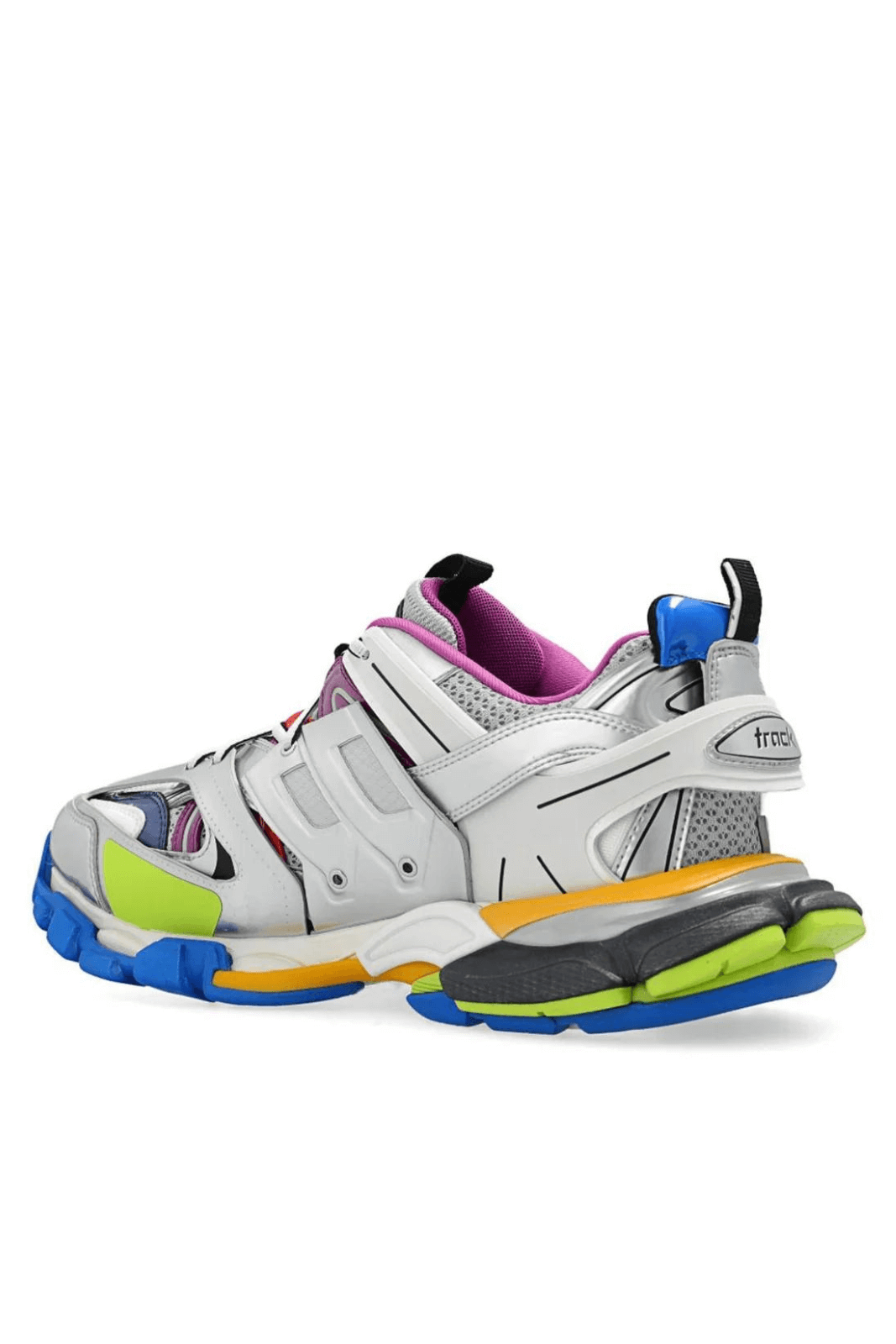 Balenciaga Track Mesh Laced Multicolor / Metal Silver Men Sneakers