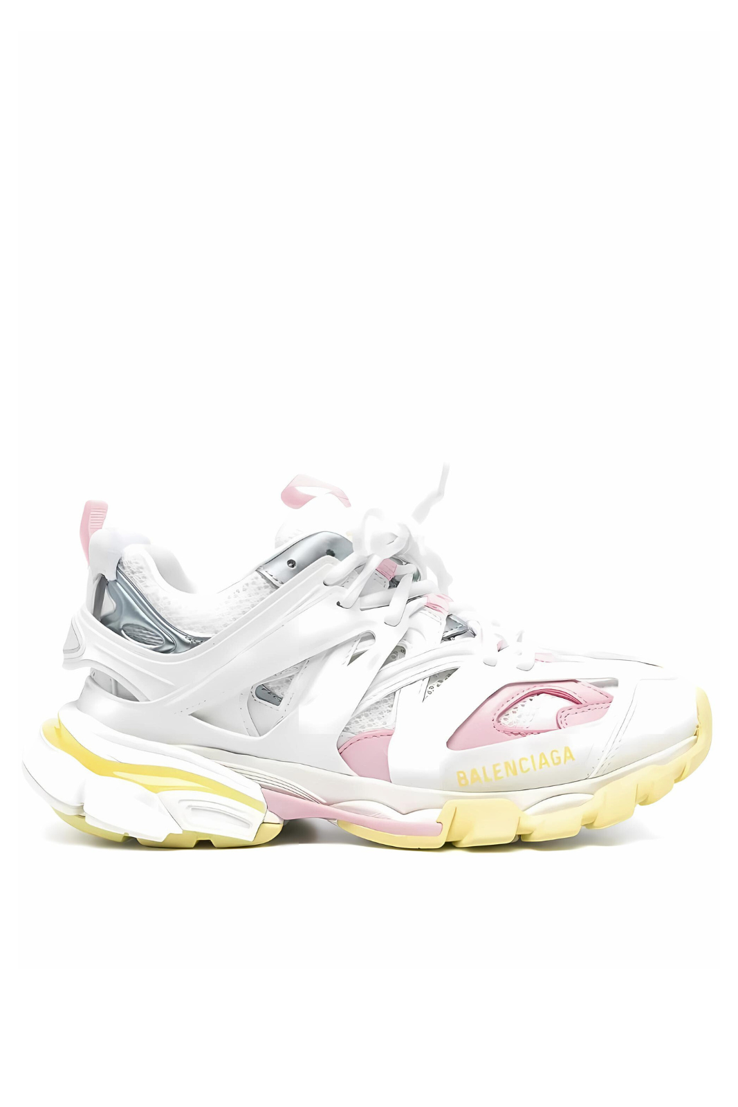 Balenciaga Track Panelled Chunky Trainers In White