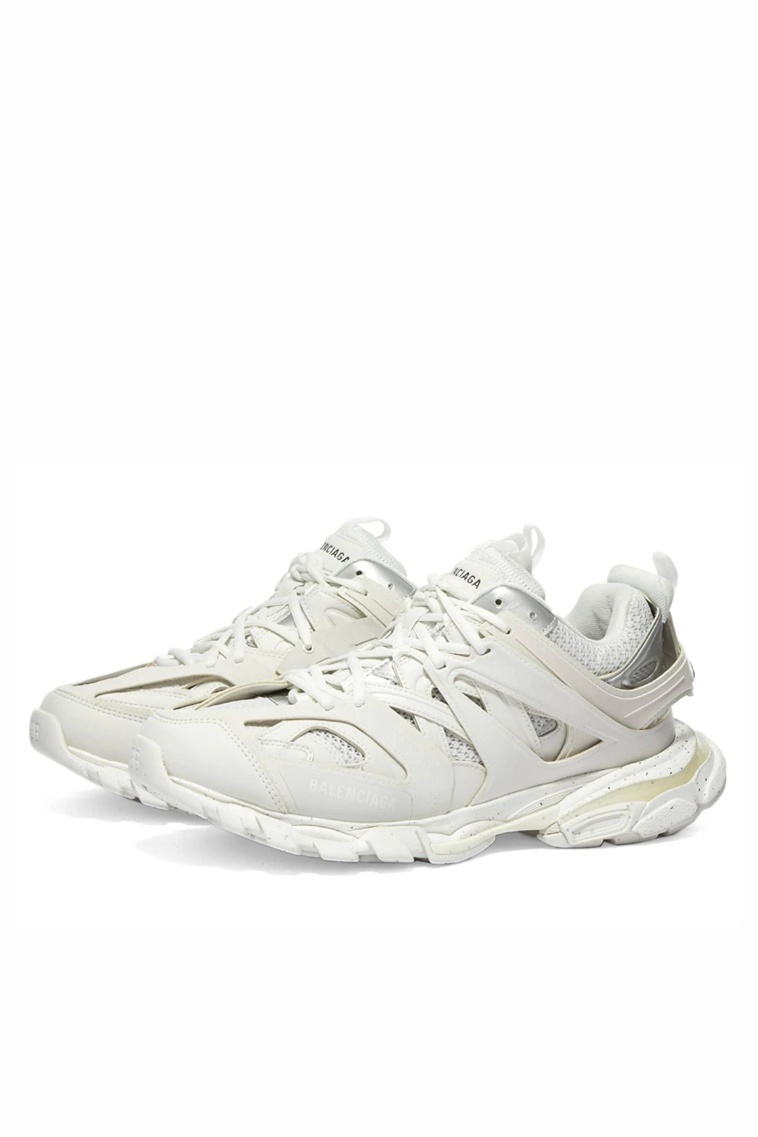 Balenciaga Track Sneakers with Recycled Sole Light Grey mesh and nylon