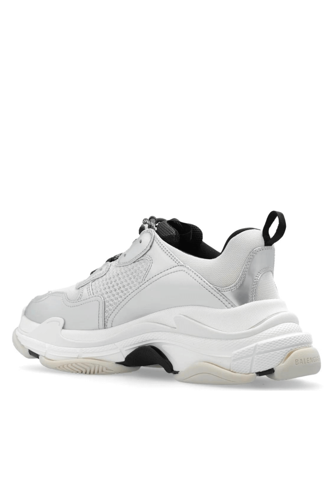 Balenciaga Triple S Lace-Up Male Sneakers Grey Metallize