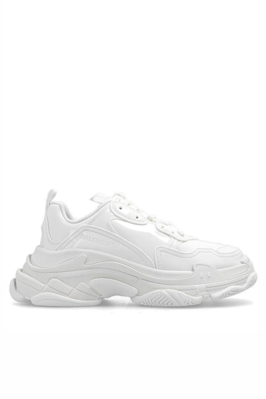 Balenciaga White Triple S Rubber Sneaker