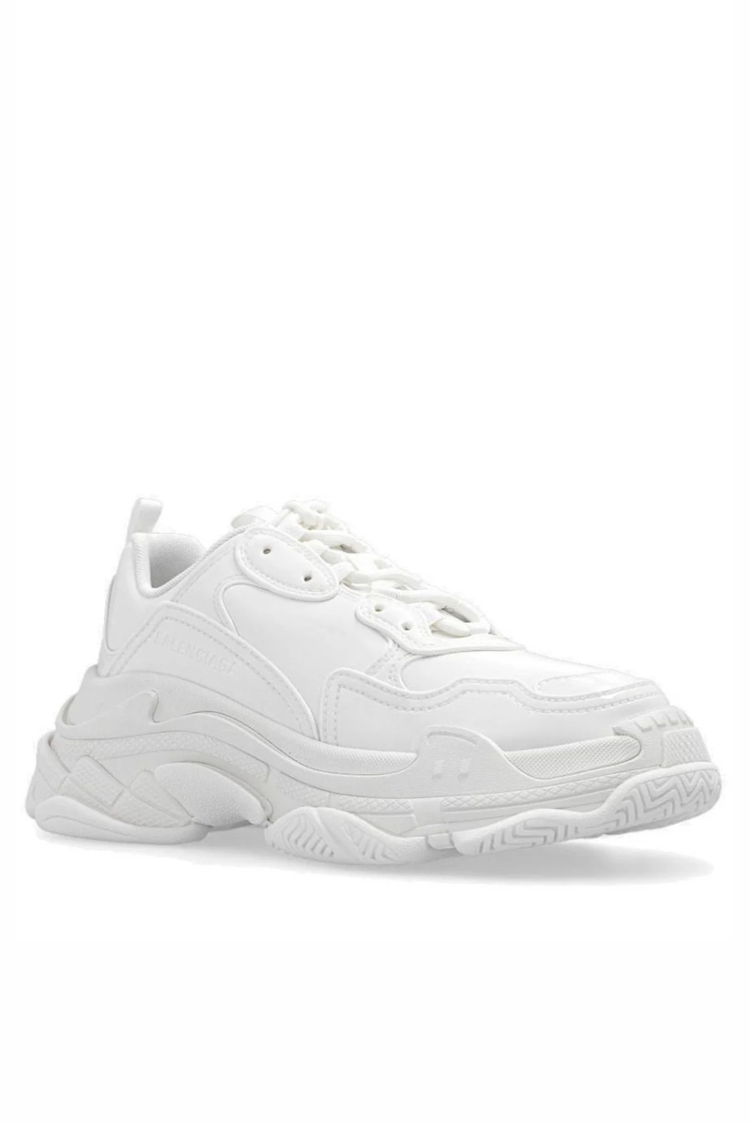 Balenciaga White Triple S Rubber Sneaker