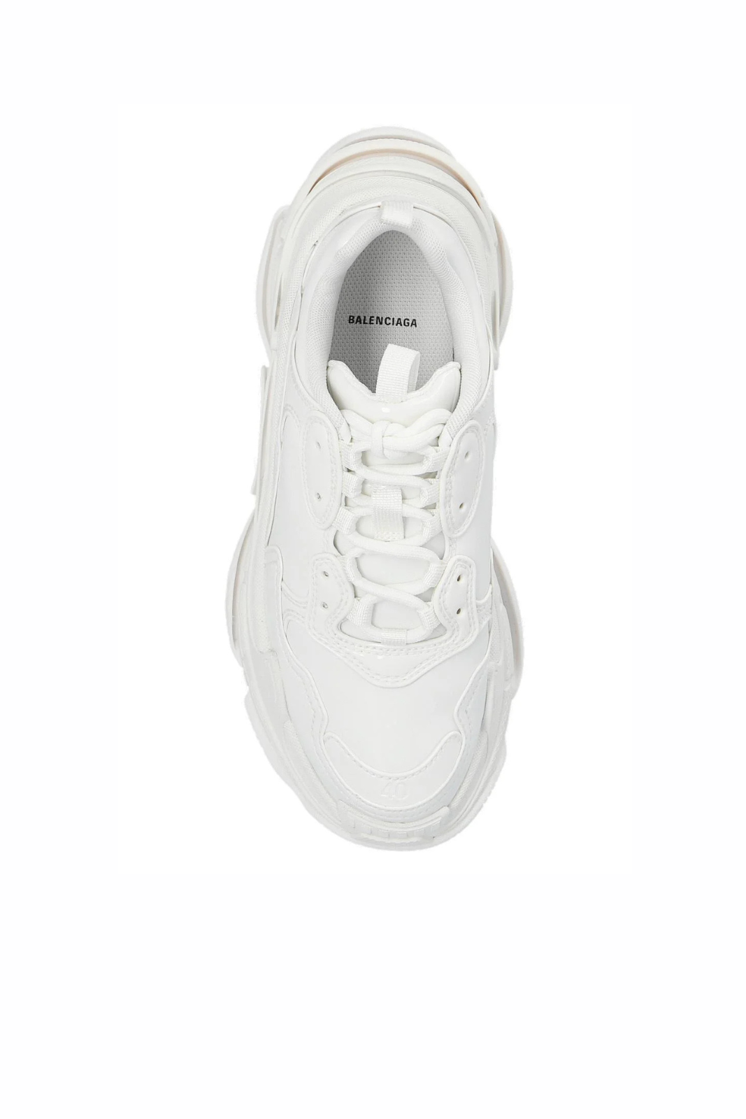 Balenciaga White Triple S Rubber Sneaker