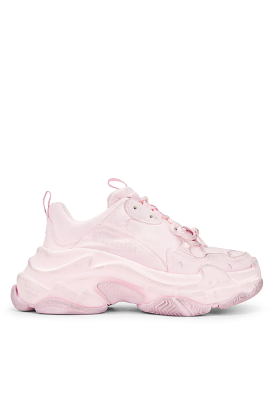 Balenciaga Triple S Satin Women Sneakers Pink | Exclusiv la Finery