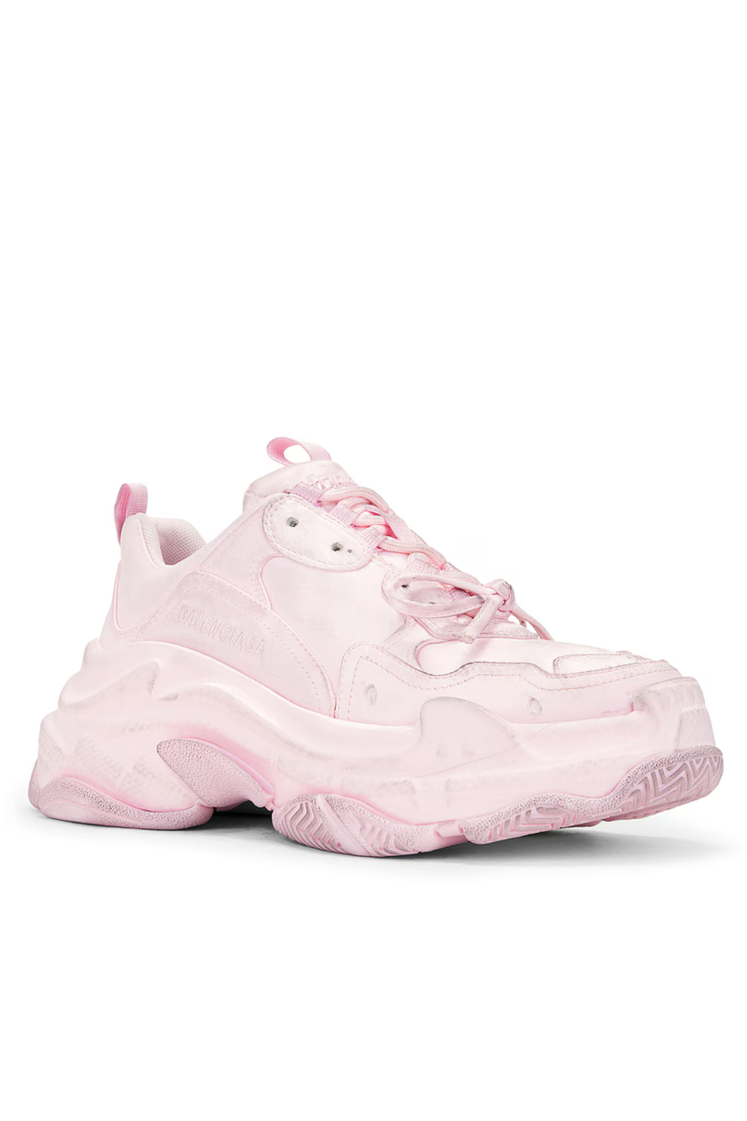 Balenciaga Triple S Satin Women Sneakers Pink