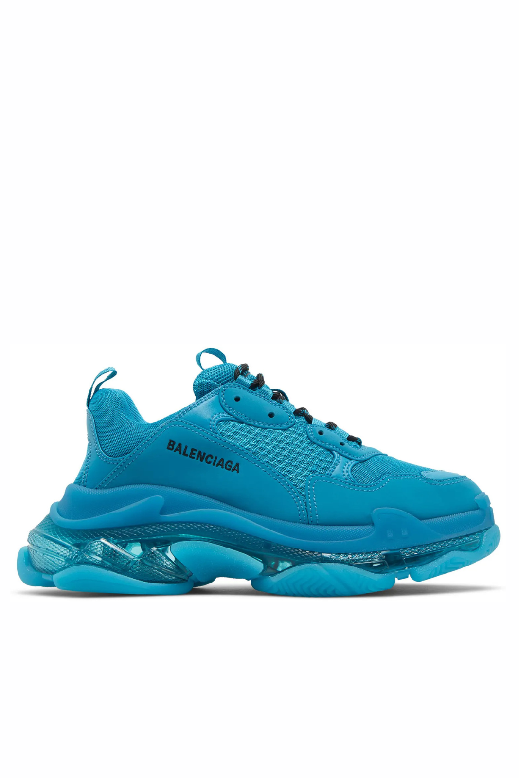 Balenciaga Triple S Clear Sole Sneakers Blue