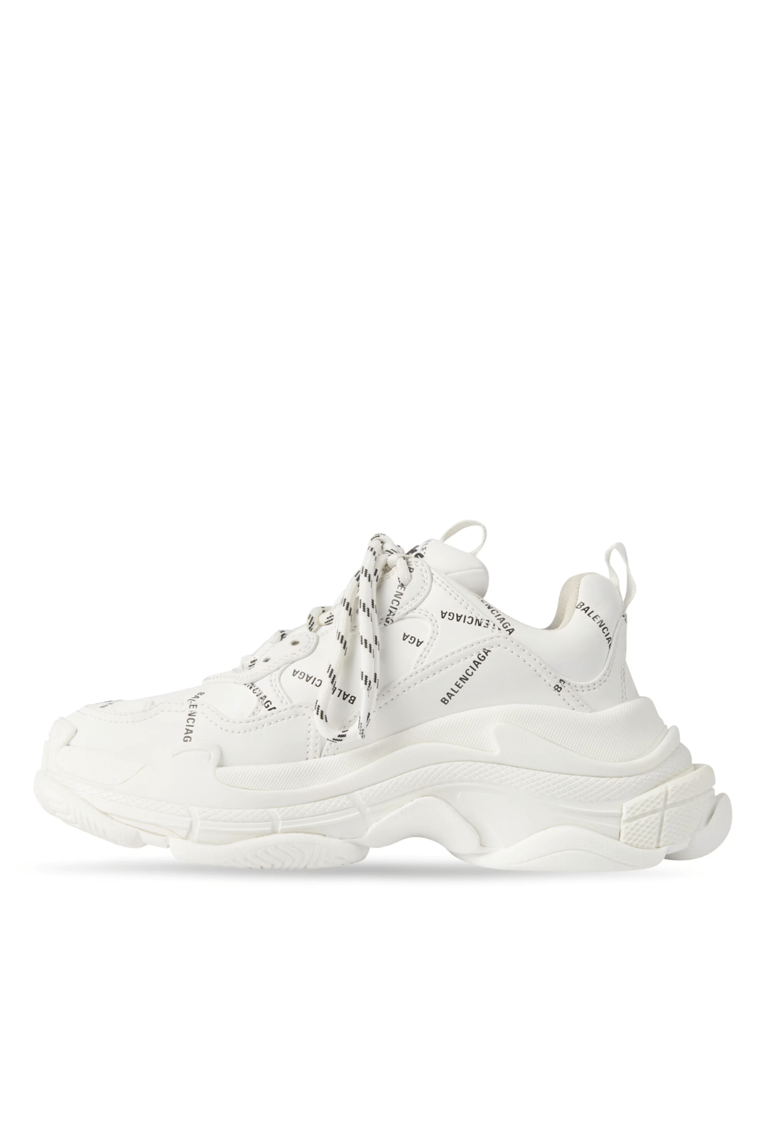 Balenciaga Triple S Sneakers All Over Logo White