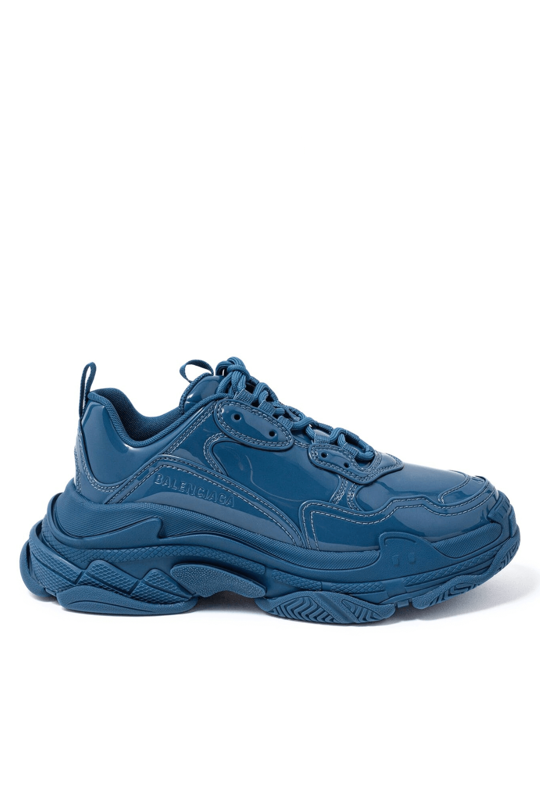 Balenciaga Triple S Men Sneakers 'Glossy Blue'