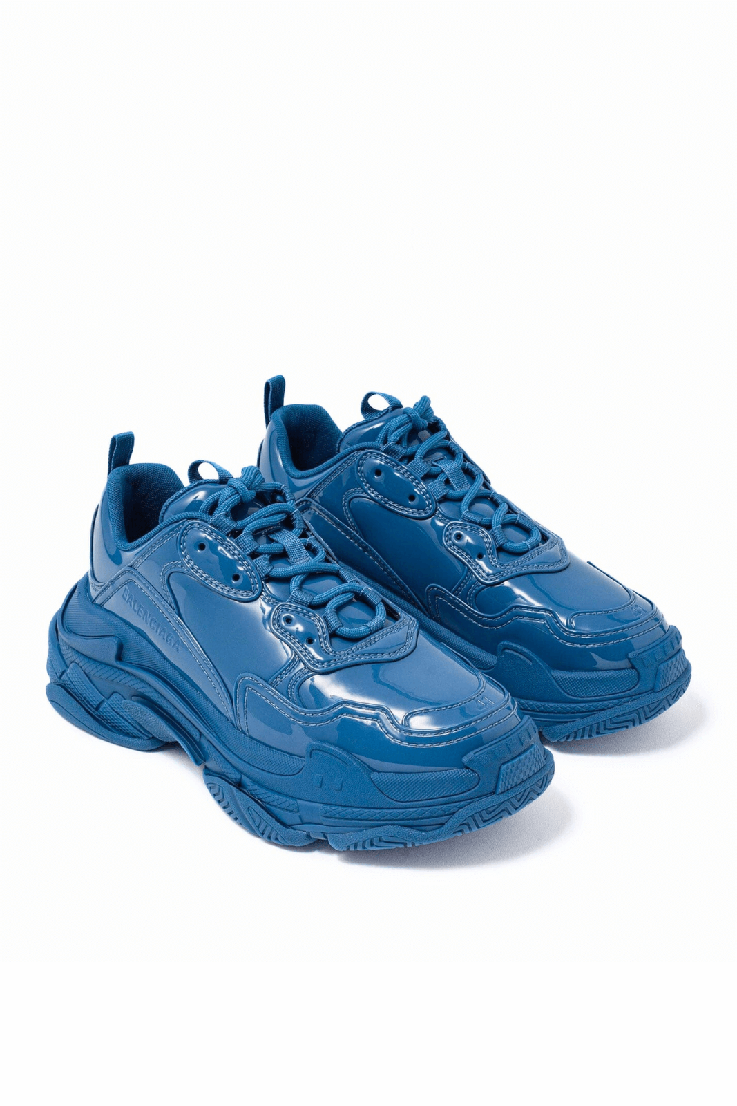 Balenciaga Triple S Men Sneakers 'Glossy Blue'