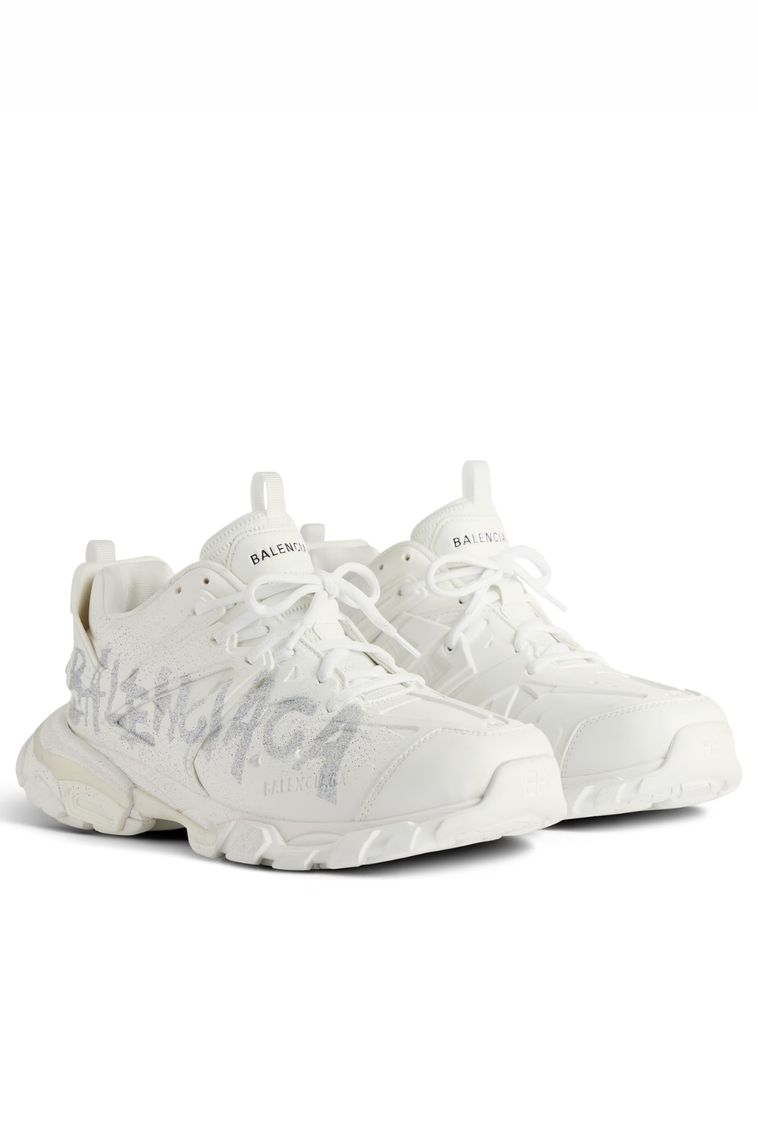 Balenciaga Women's Track Nail Polish Sneaker in White