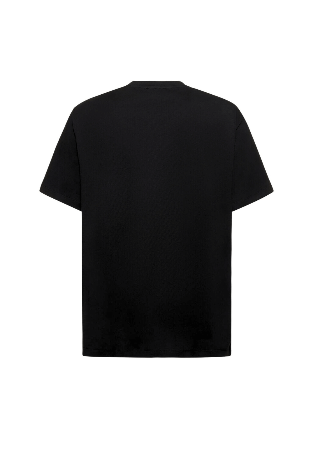 Balmain flocked-logo cotton T-shirt Black