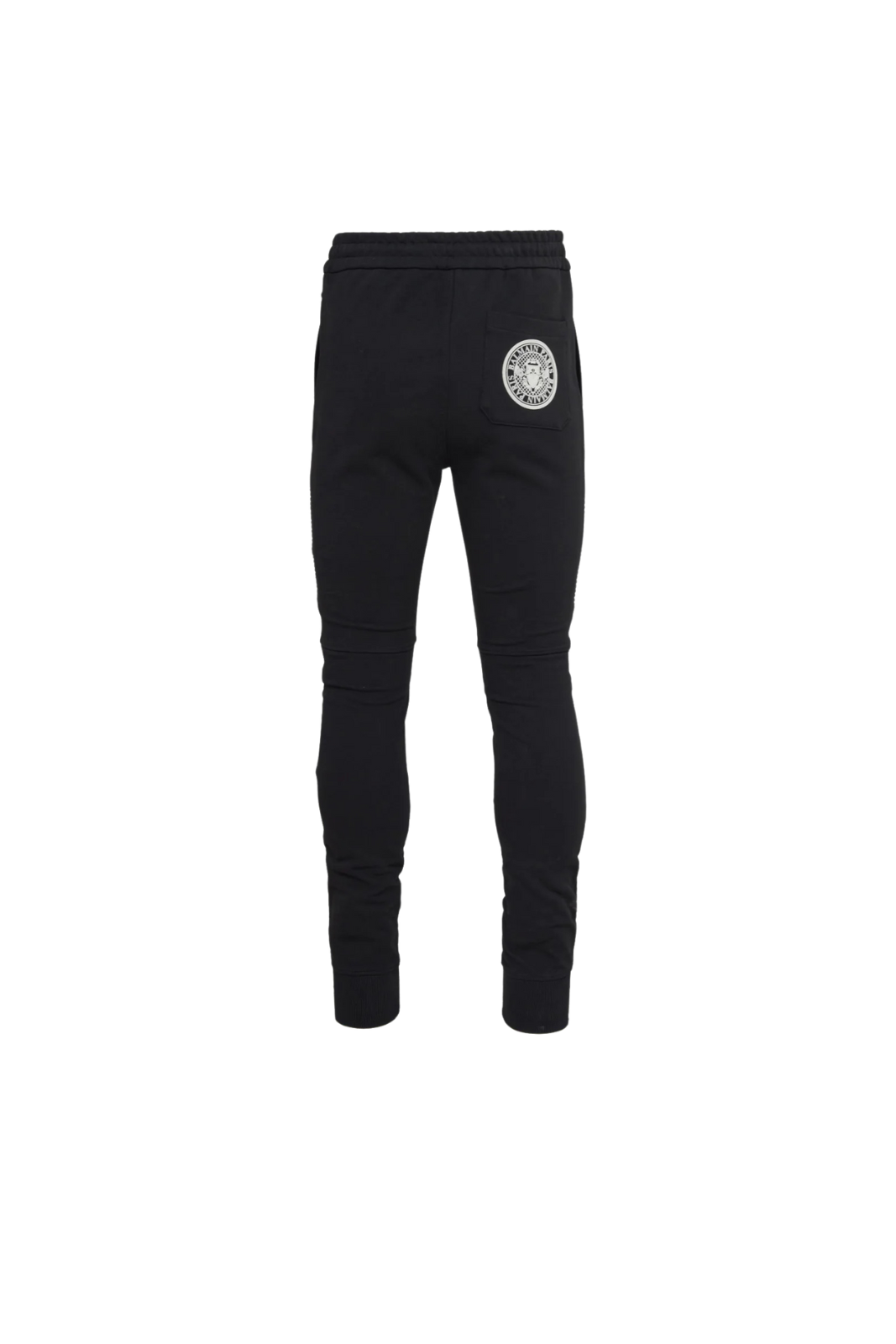 Balmain Track Black Pants with logo