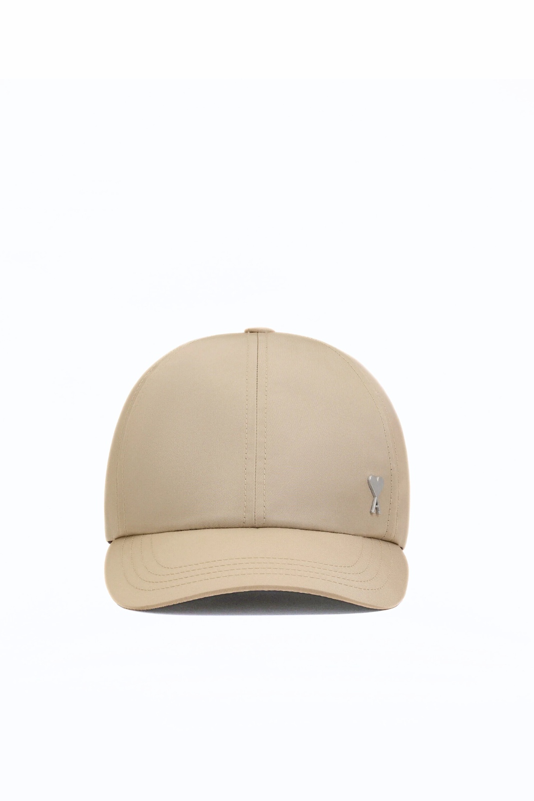Ami Paris Beige Nylon Ami De Coeur Stud Cap