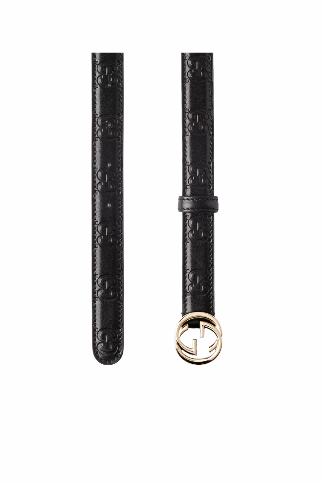 Gucci Belt with Interlocking G buckle Black