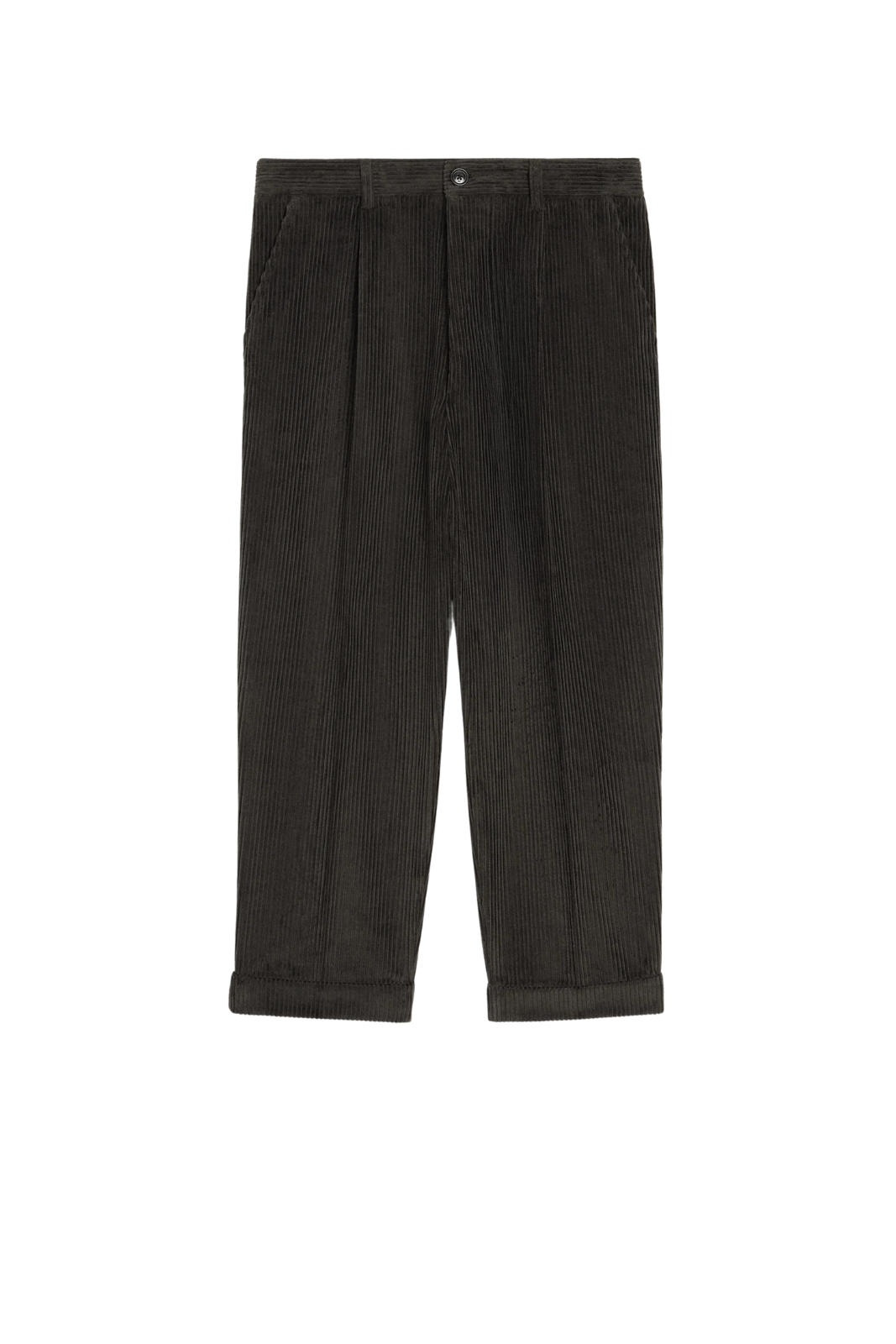 Ami Paris Black Cotton Carrot Oversized Trousers