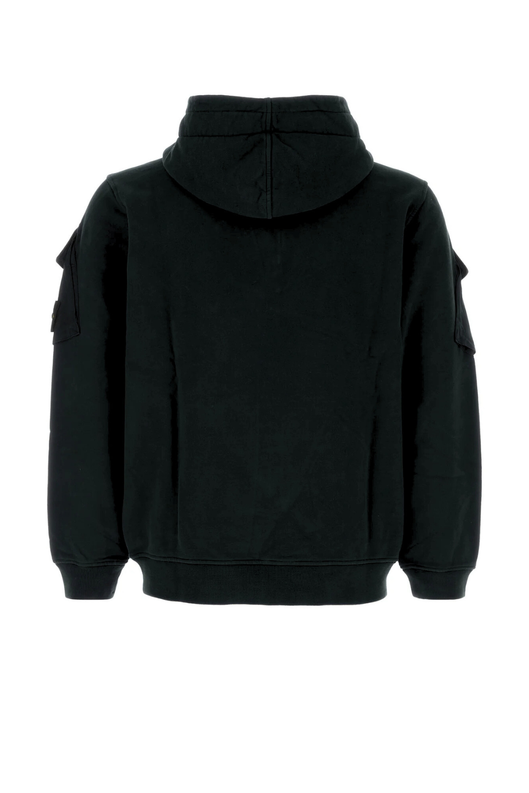 Stone Island Black cotton hoodie