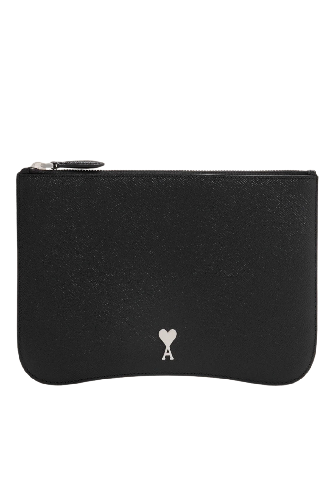 Ami Paris Black Leather Paris Paris Pouch