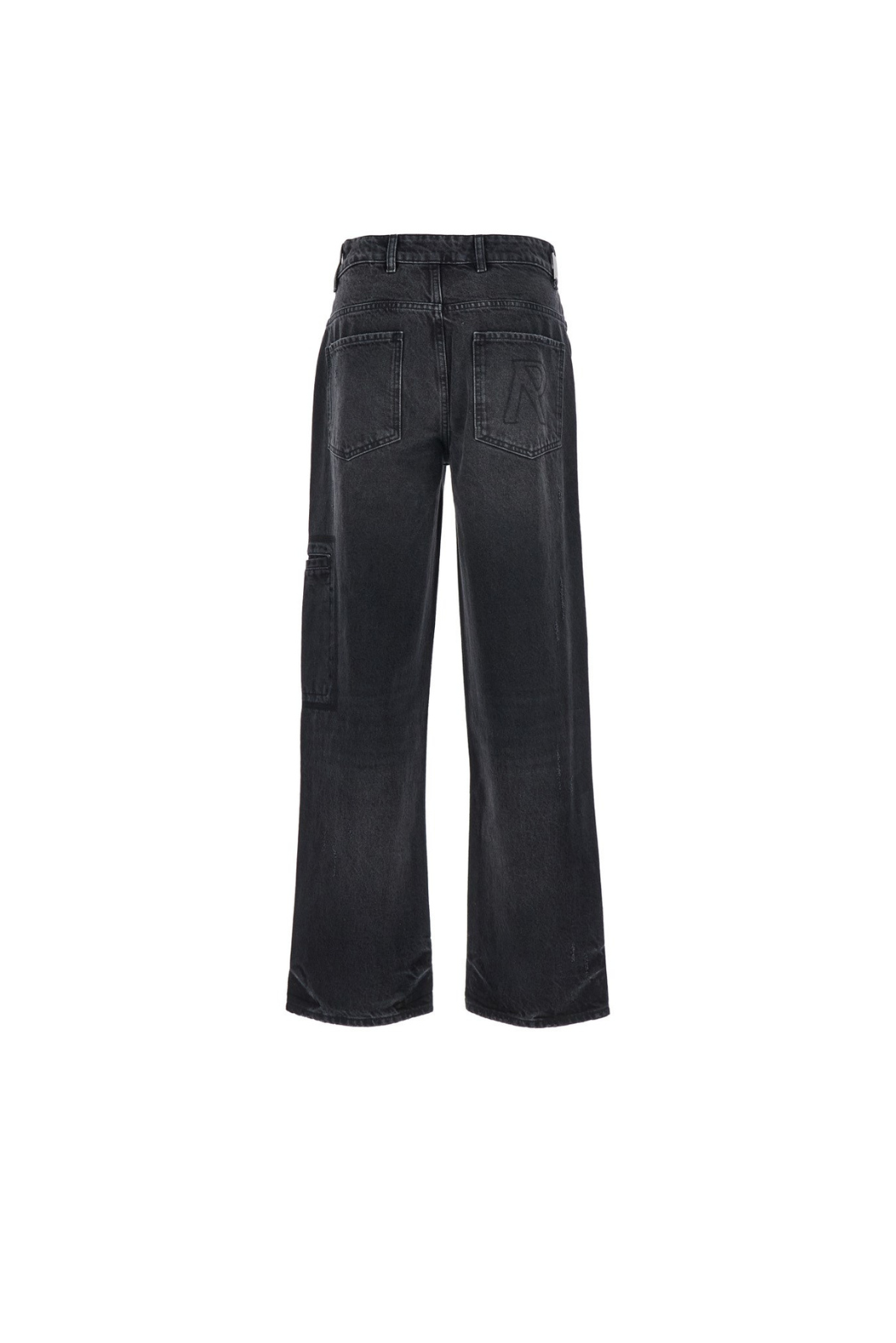Represent Black Jeans with Three Cargo Pockets for men