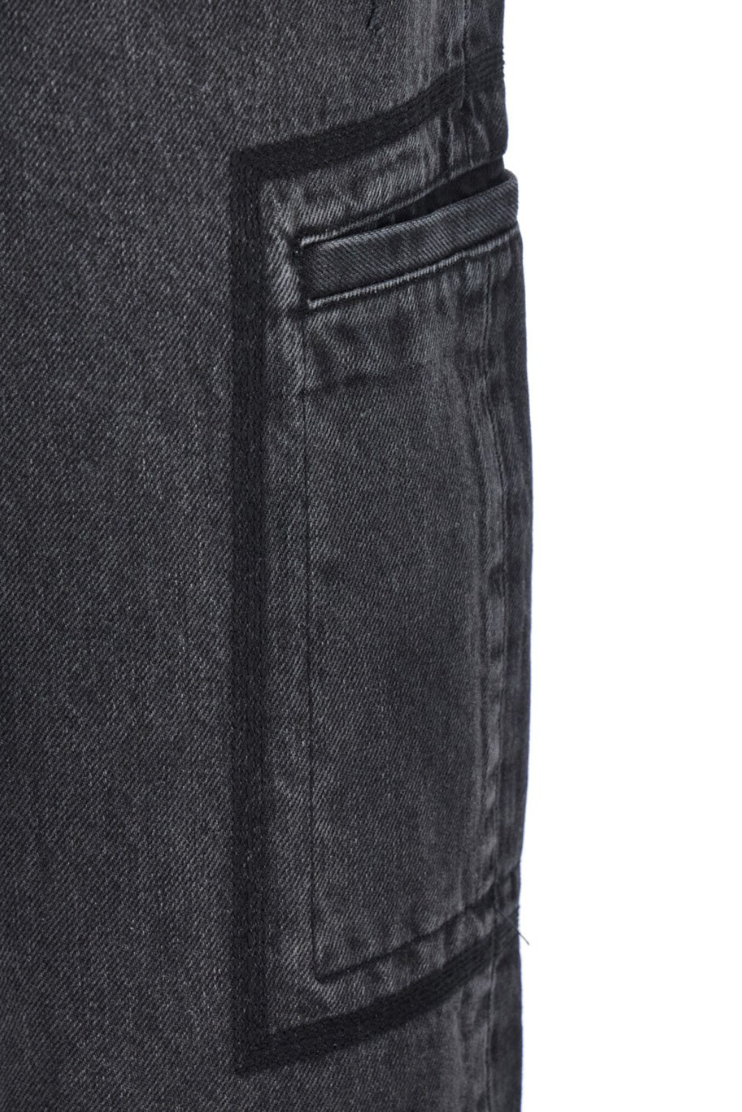 Represent Black Jeans with Three Cargo Pockets for men
