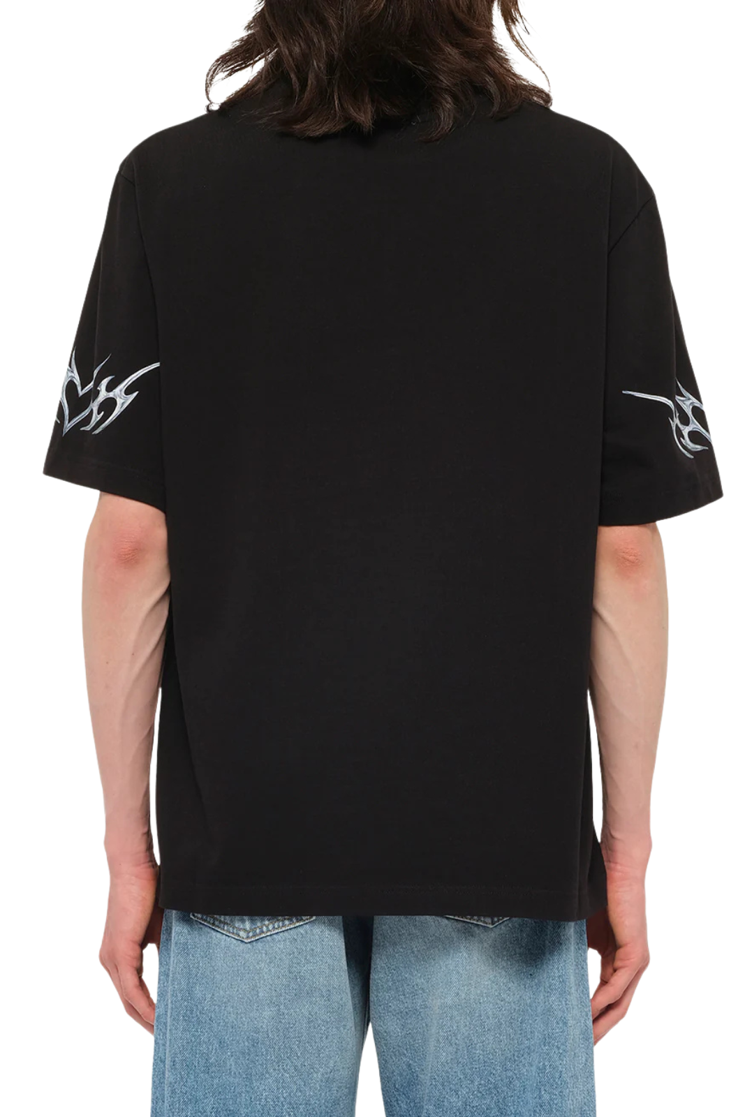 Casablanca Blades Printed Oversized T-Shirt in Black