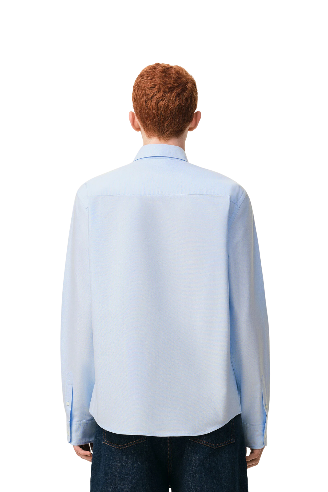 Ami Paris Blue Cotton Ami De Coeur Oxford Shirt