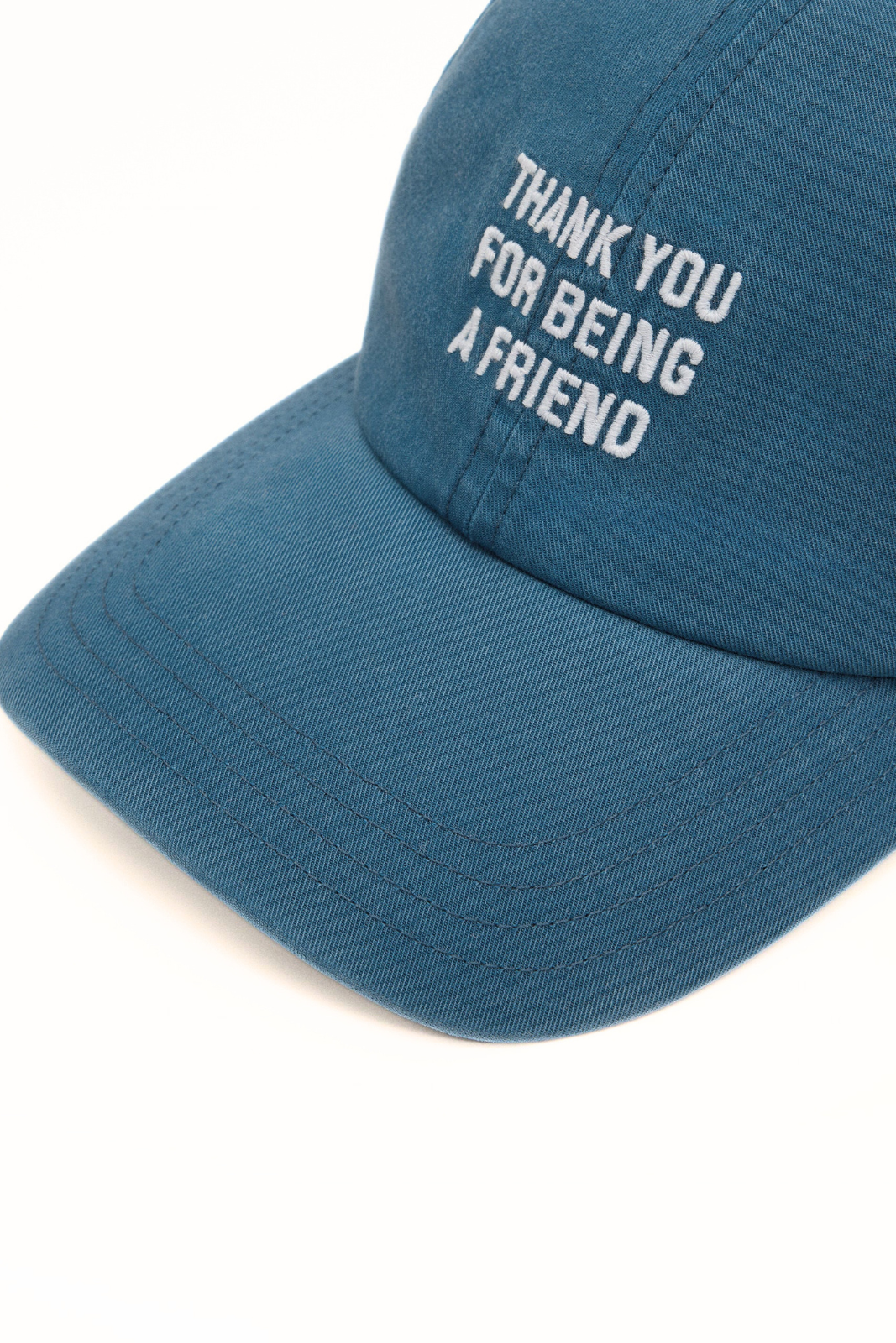 Ami Paris Blue Cotton "Thank You for Being a Friend" Cap