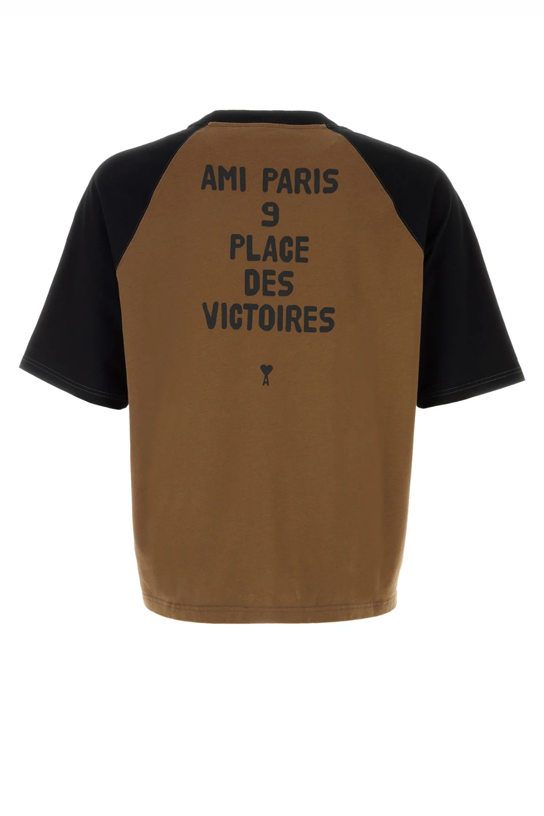 Ami Paris Brown cotton oversize t-shirt