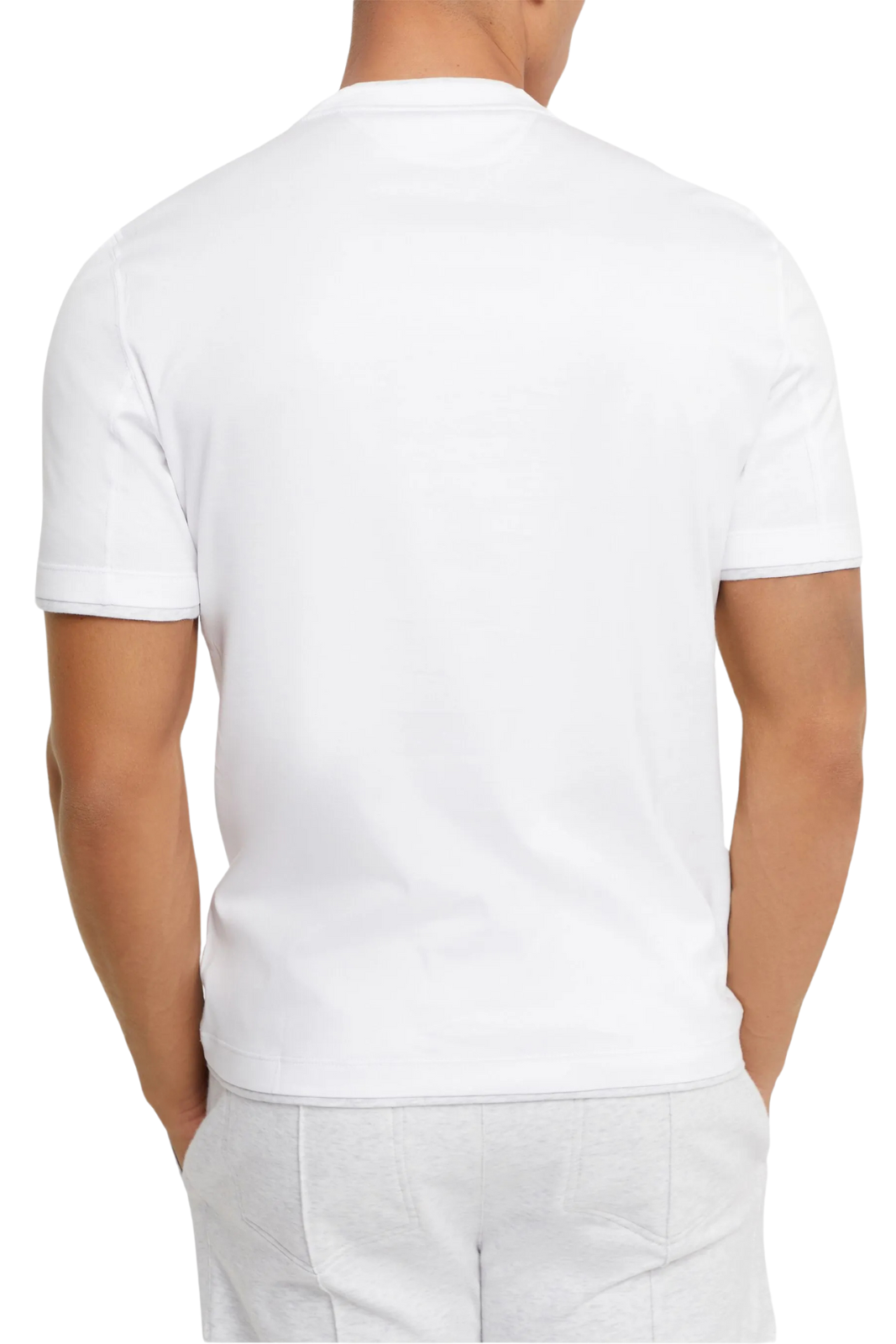 Brunello Cucinelli double-layer cotton T-shirt for men
