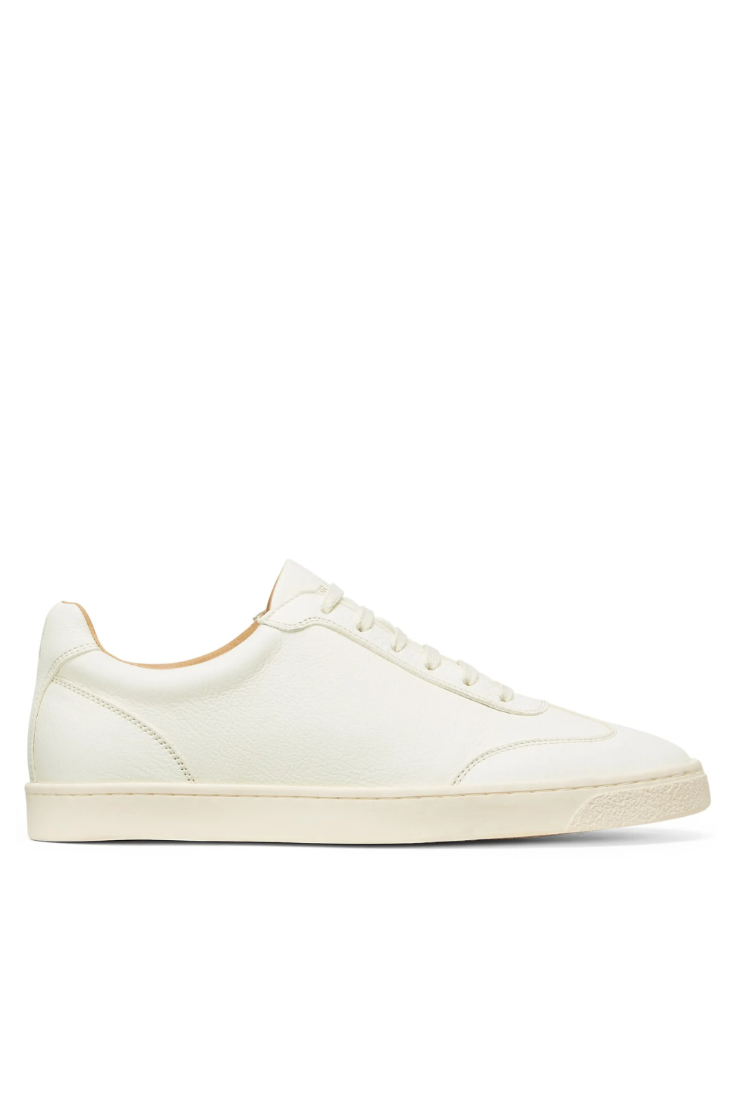 Brunello Cucinelli White logo-print leather Man sneakers