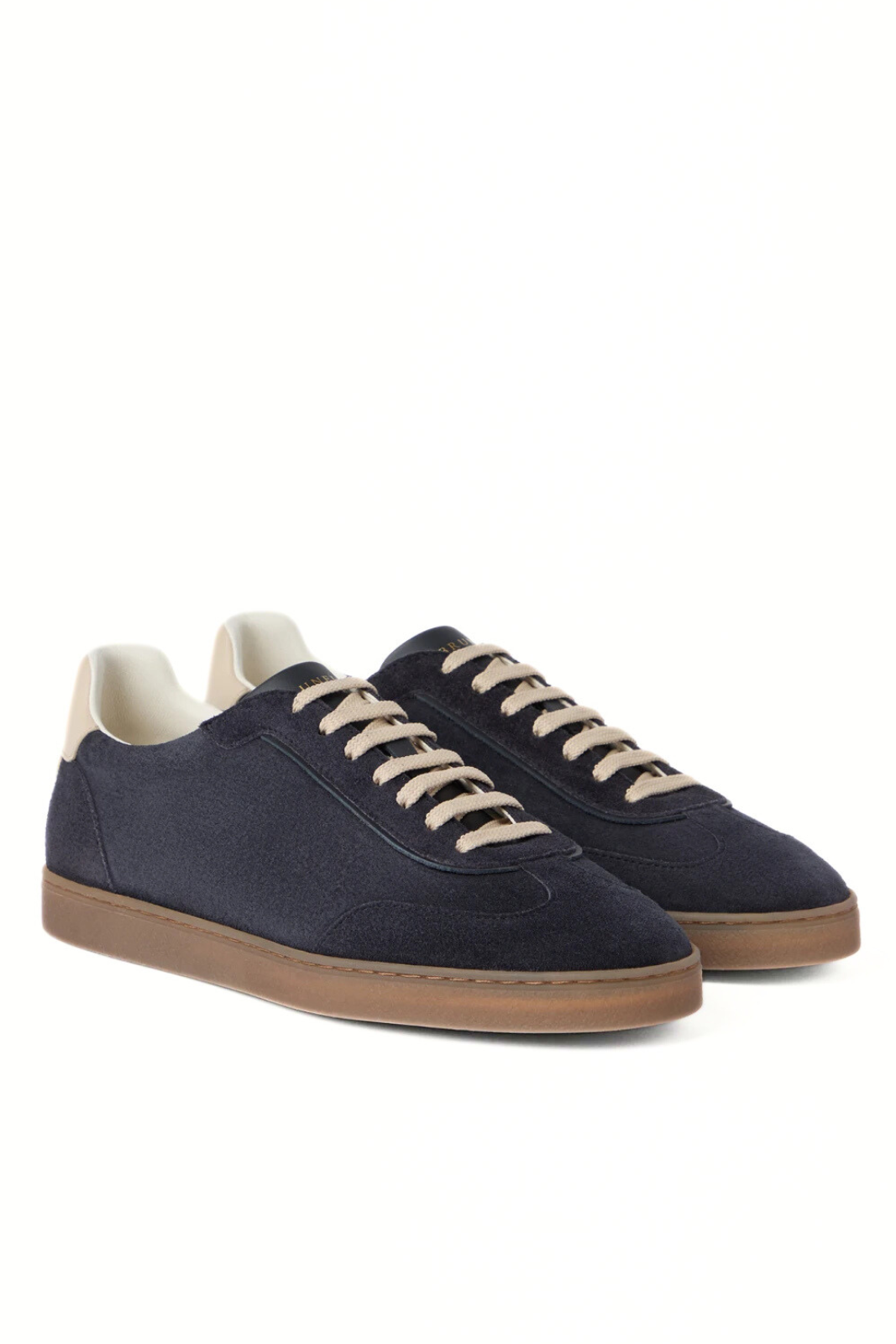 Brunello Cucinelli Washed suede sneakers Blue
