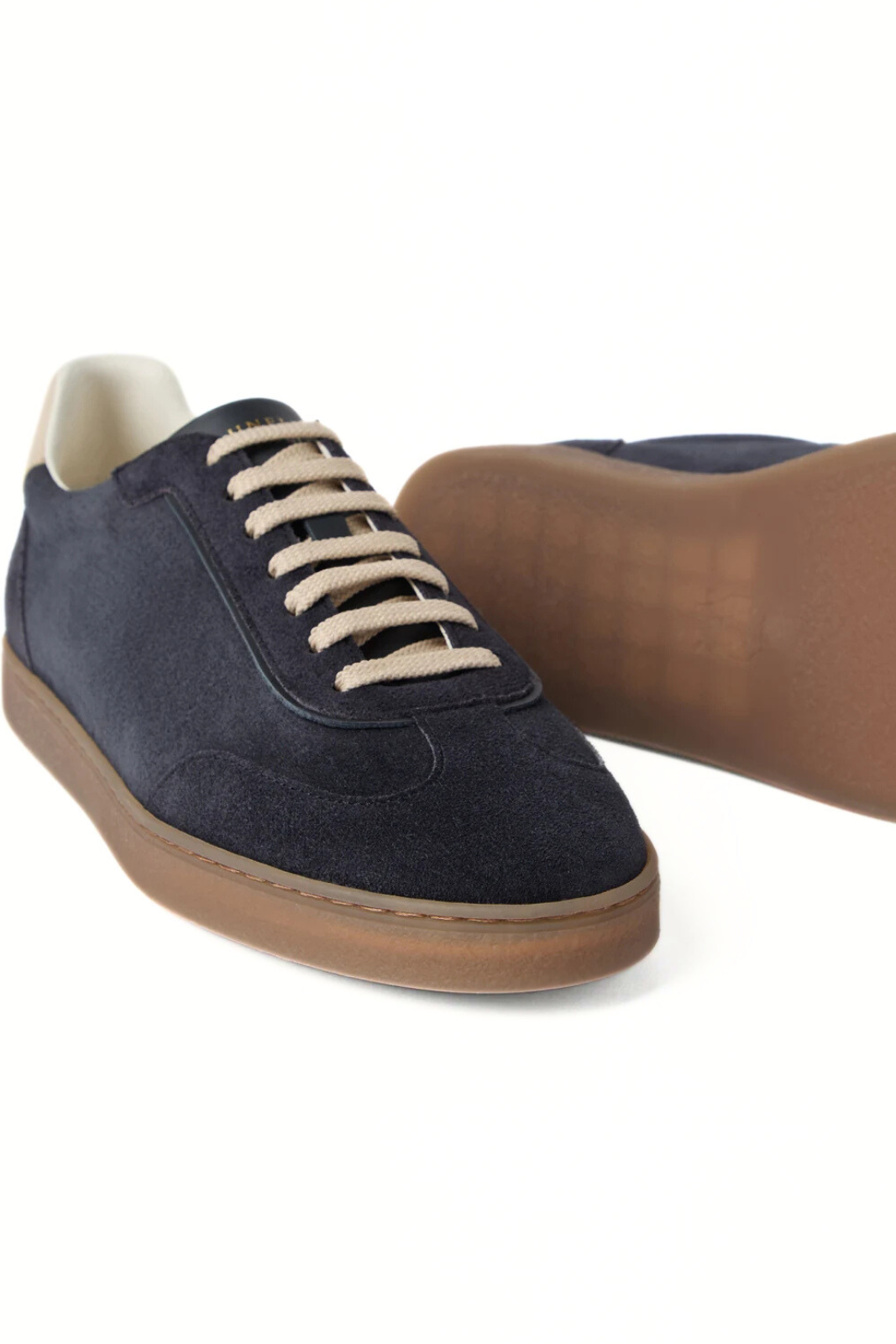 Brunello Cucinelli Washed suede sneakers Blue
