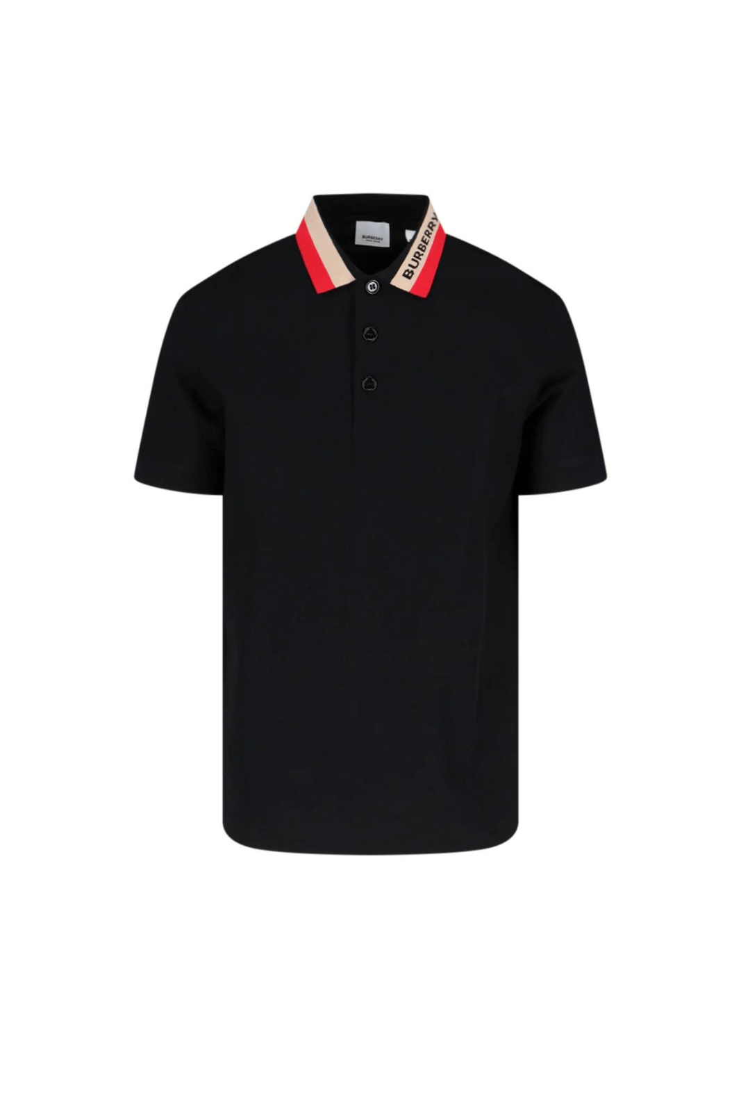 Burberry contrast-collar piqué polo shirt