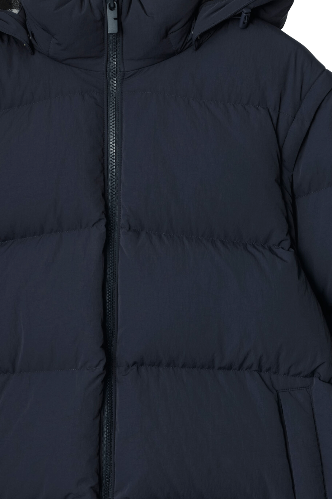 Burberry detachable-sleeve puffer Man dark blue jacket