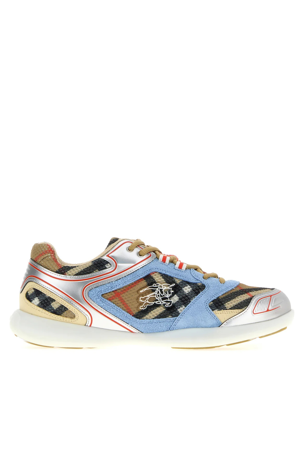 Burberry Multicolor mesh and suede Matrix sneakers
