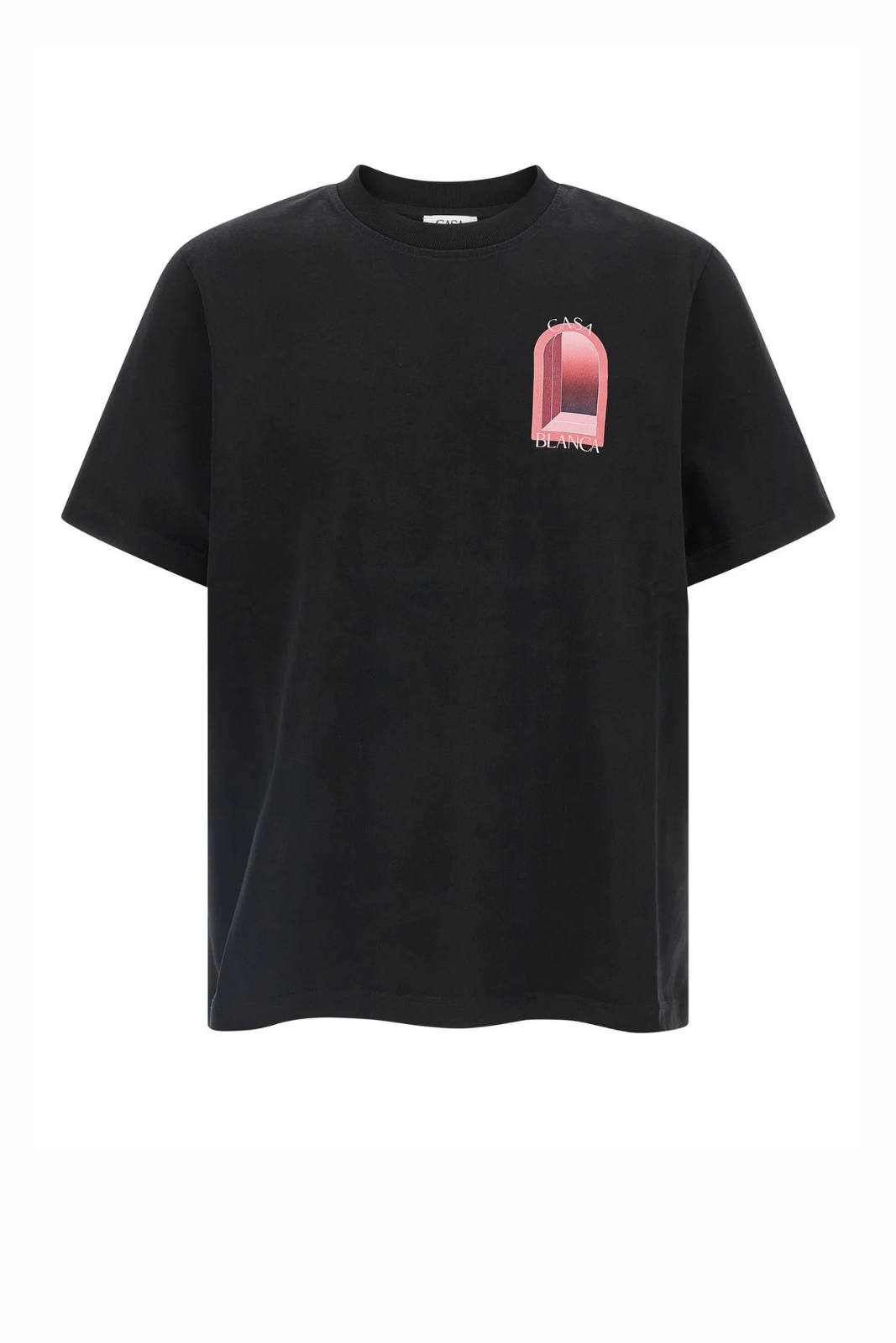 Casablanca Arches Graphic T-Shirt Black Coral Pink