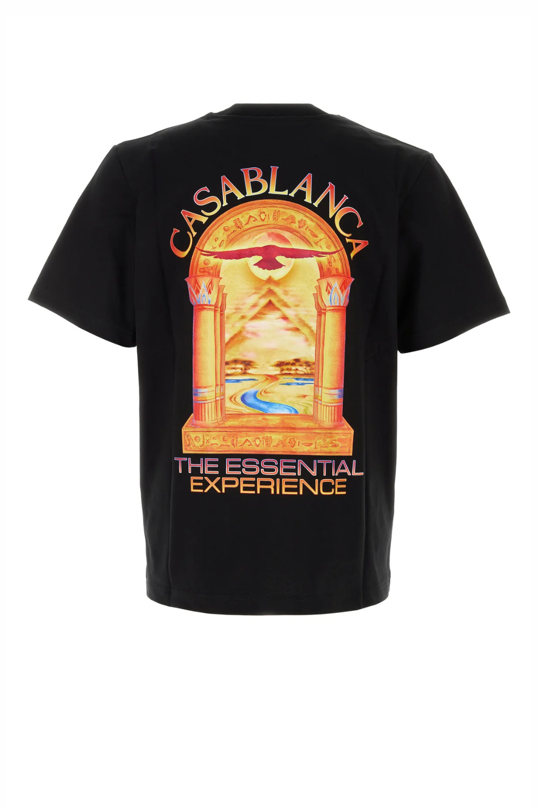 Casablanca Black Organic Cotton Hermons Mirage T-Shirt