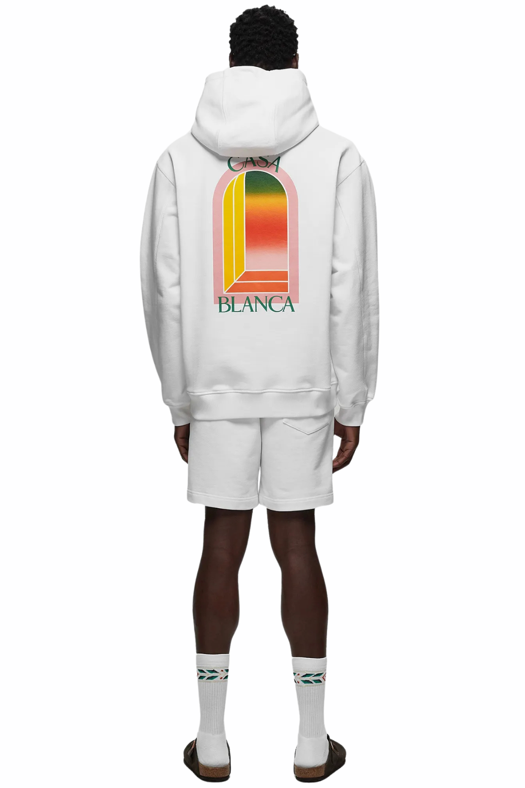 Casablanca White Gradient Arch Logo Hoodie