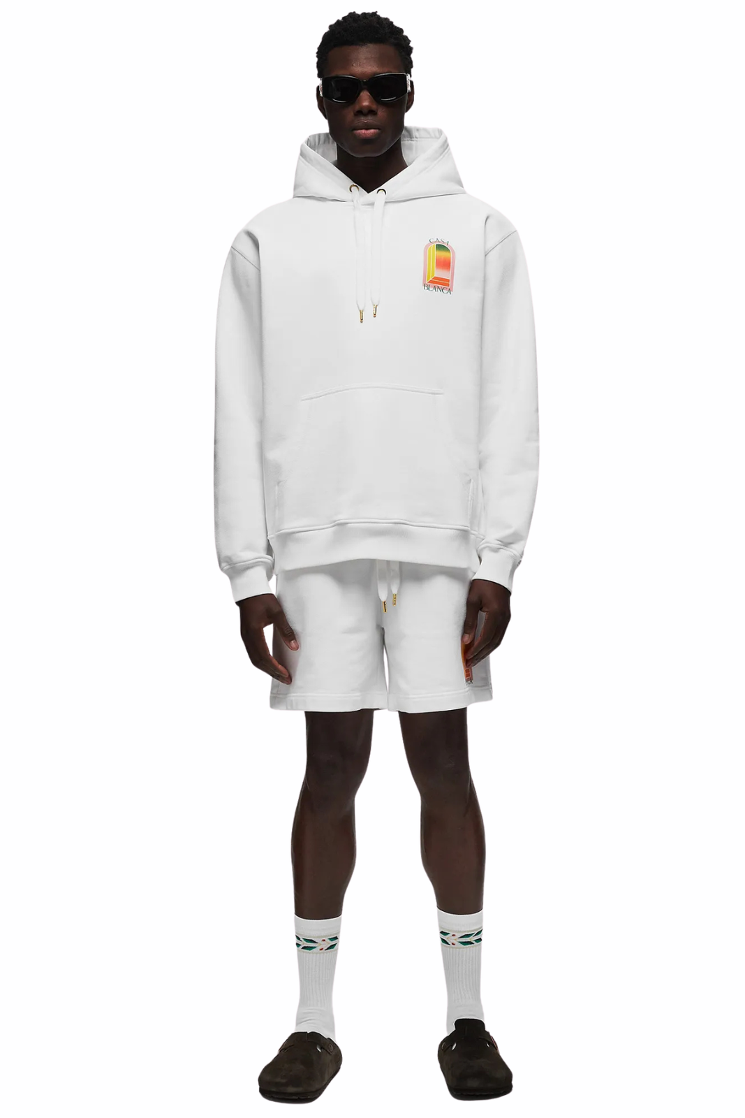 Casablanca White Gradient Arch Logo Hoodie