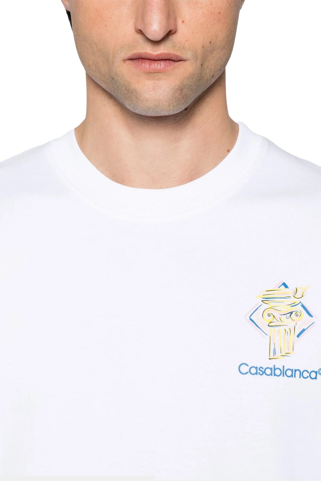 Casablanca printed Man T-shirt White