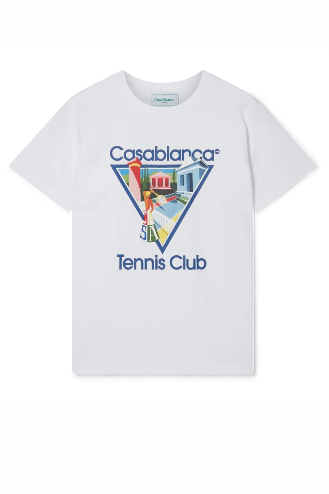 Casablanca La Joueuse Short Sleeve T‑Shirt White