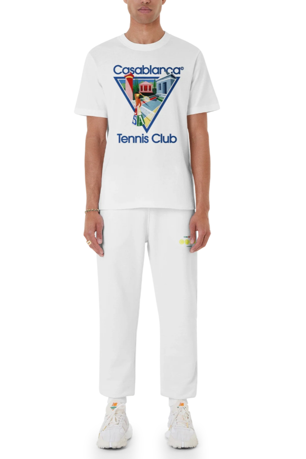 Casablanca La Joueuse Short Sleeve T‑Shirt White