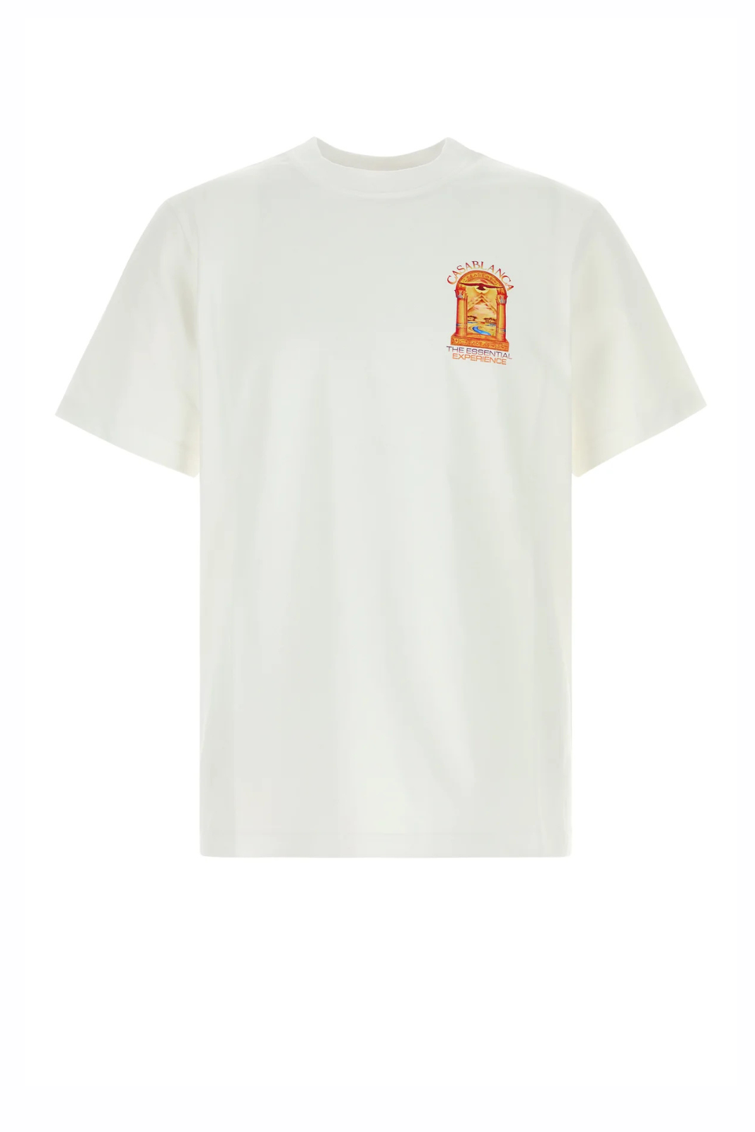 Casablanca White Organic Cotton Hermons Mirage T-Shirt