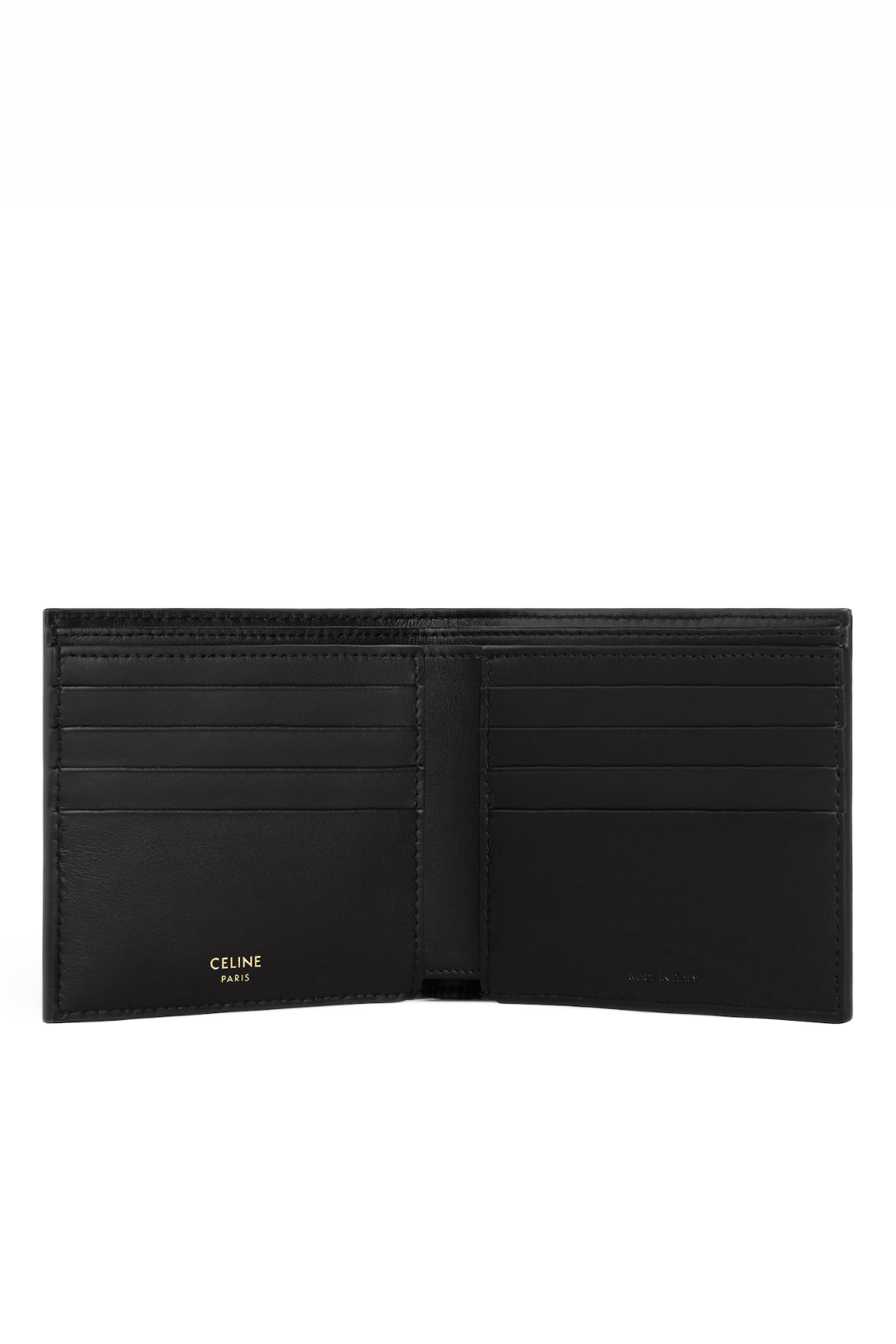 Celine Bi-fold card holder IN Triomphe Canvas Black