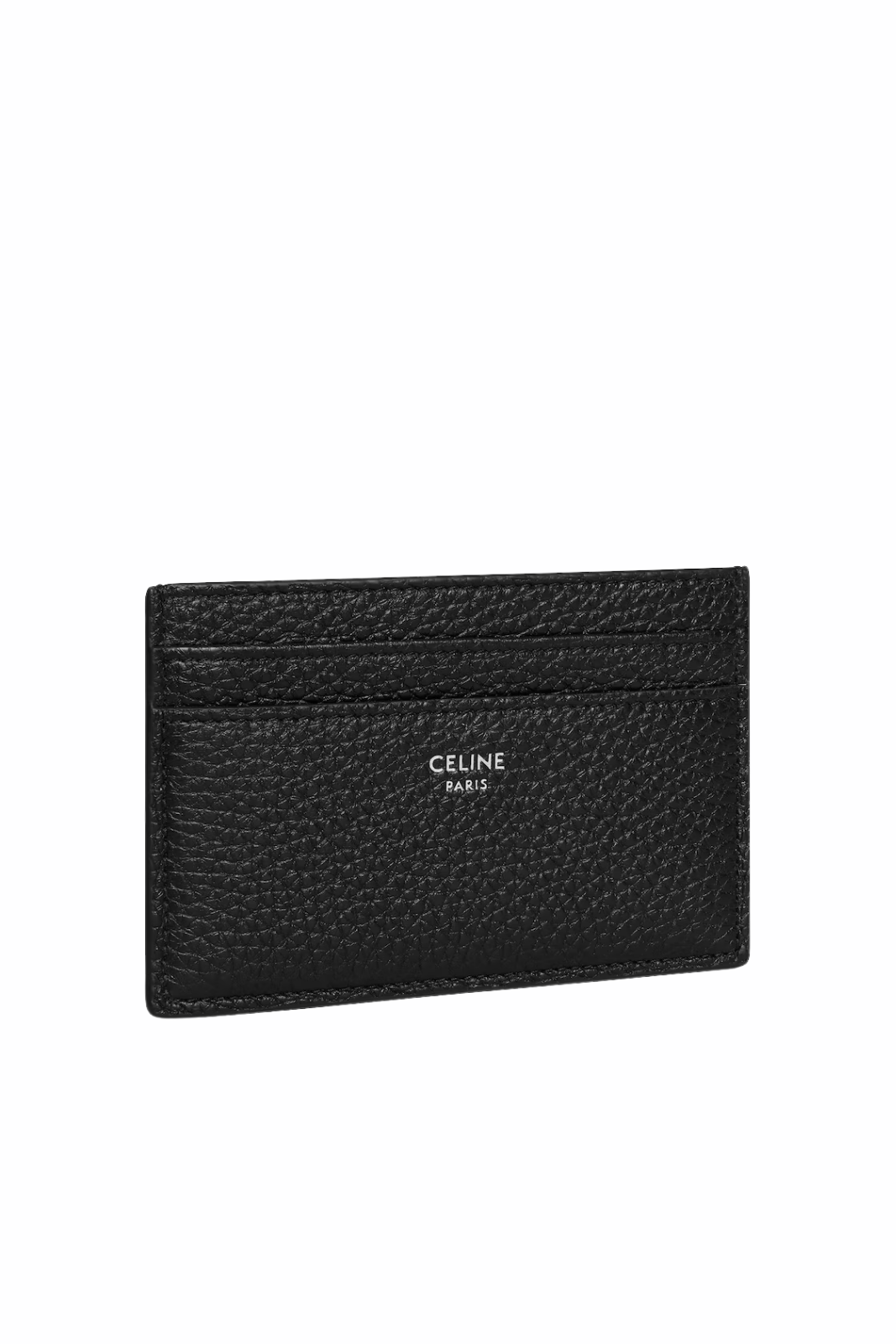 Celine Card Holder in Grained Calfskin Black