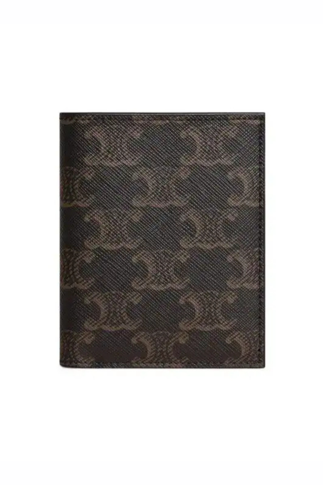Celine compact wallet in triomphe canvas Black
