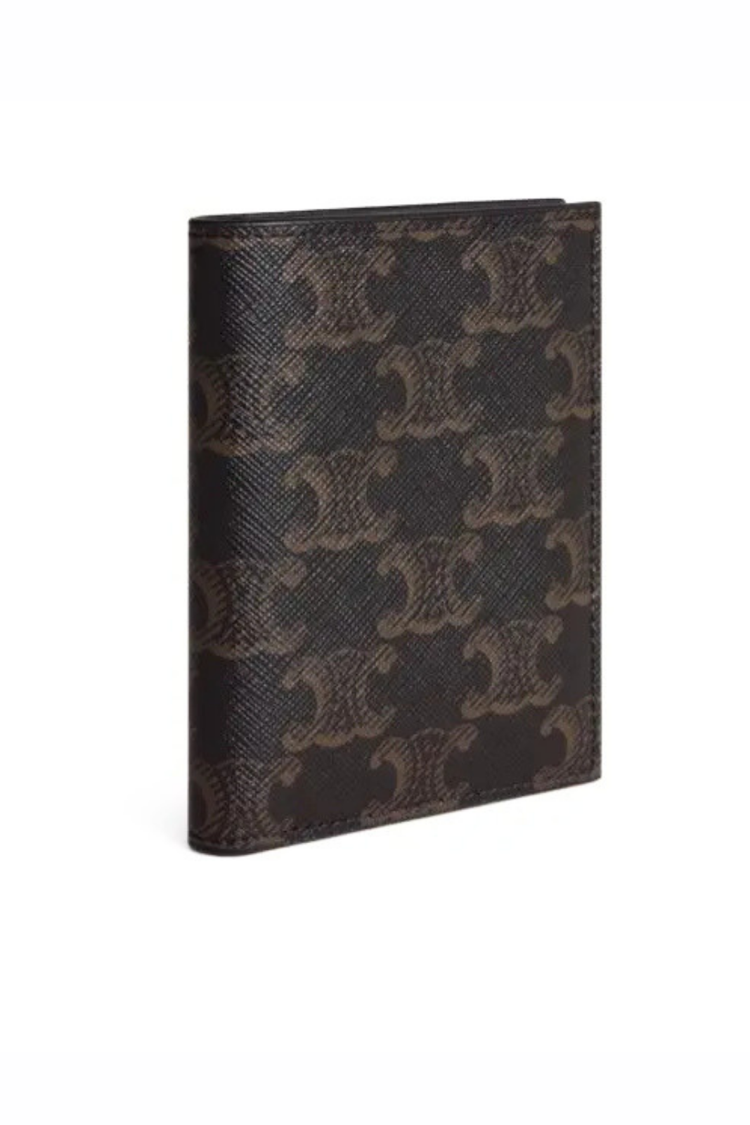 Celine compact wallet in triomphe canvas Black