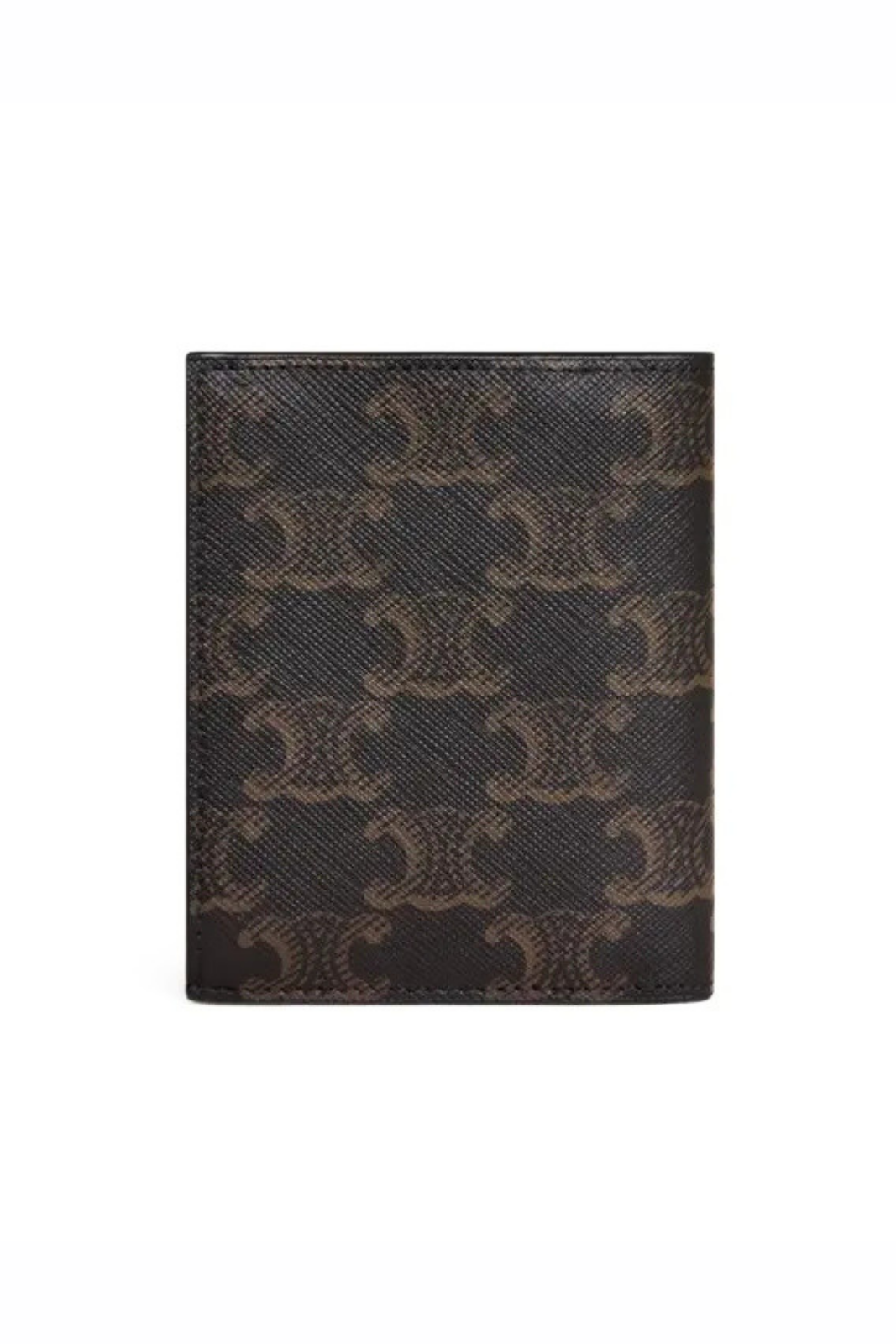Celine compact wallet in triomphe canvas Black
